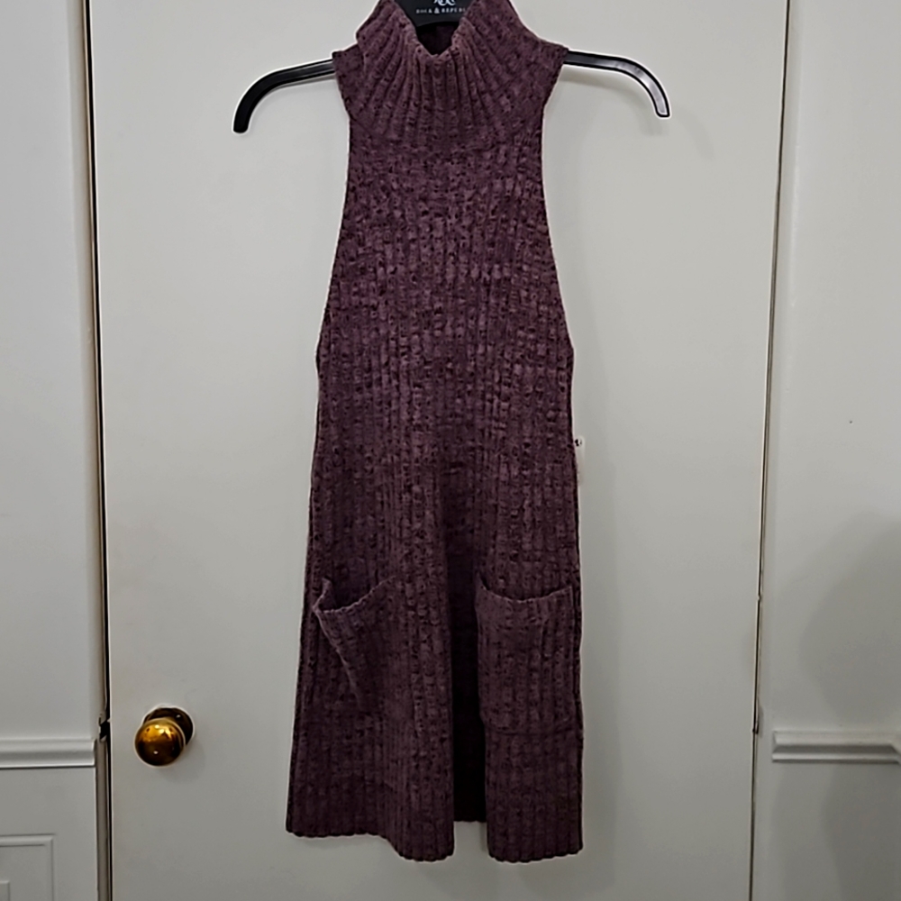*FREE PEOPLE* Ottoman Sweater Tunic Sm Purple